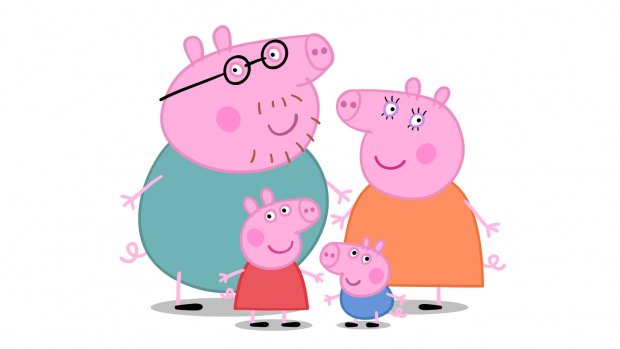 Peppa Pig and her family make for easier bedtime reading.