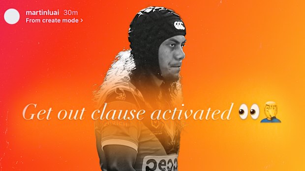 Jarome Luai and his father’s Instagram post