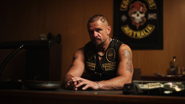 Matt Nable as gang leader Knuck in the bikie drama <i>1%</i>. 