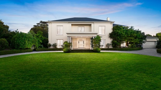 The former Mowbray mansion at 18 St Georges Road in Toorak.