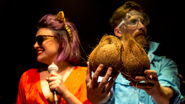 Coconuts get a memorable role in the course of the play.
