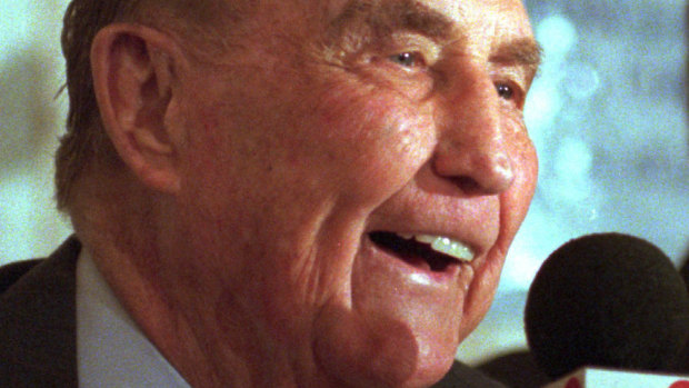 Strom Thurmond turning 95 in 1997.