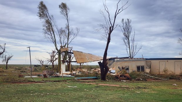 Cyclone Ilsa hit Pardoo Roadhouse hard overnight.