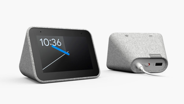 The Lenovo Smart Clock is designed for your bedside table.