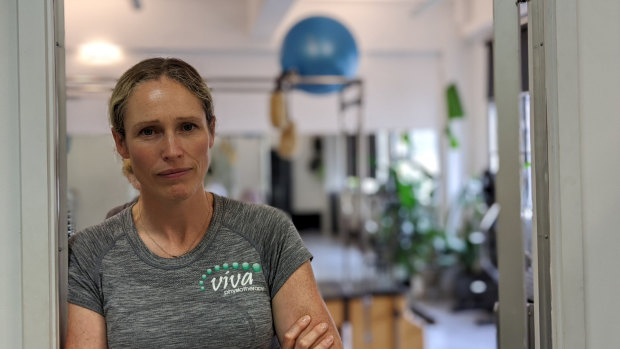 Kathryn Anderson is the owner of Viva Physiotherapy which has seen a 40 per cent drop in business.