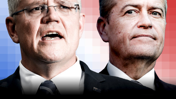 Scott Morrison and Bill Shorten. Neither Labor nor the Coalition is likely to control the Senate.
