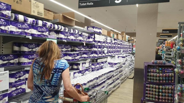 Supermarkets are once again urging shoppers to buy only what they need.