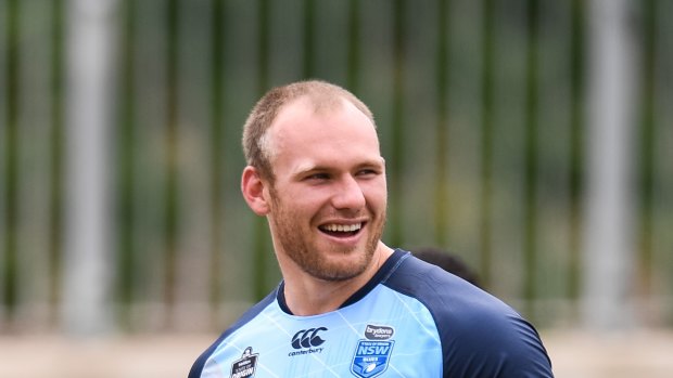 Rehabilitation: Matt Lodge was part of the Emerging Blues squad last month and is considered a strong chance for Origin selection.