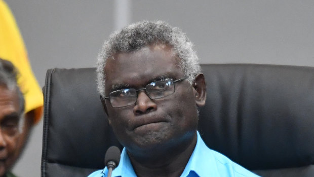 Snubbed for US meeting: Solomon Islands Prime Minister Manasseh Sogavare.