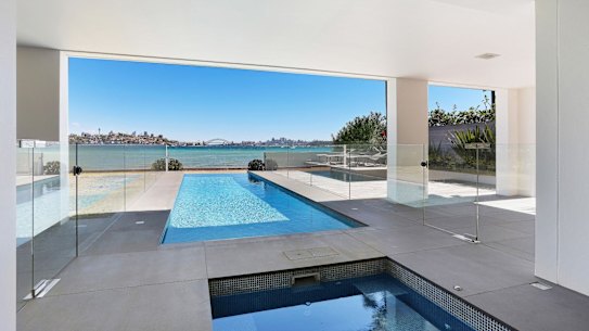 The $75 million view from Rose Bay’s beachfront house of businessman Frank Geng.