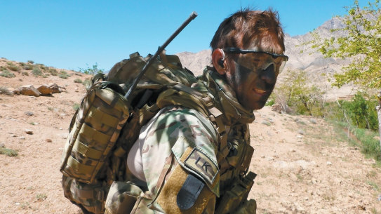 Dusty Miller on patrol in Afghanistan in 2012. 