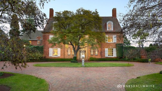 The record-breaking listing at 17 St Georges Road in Toorak.
