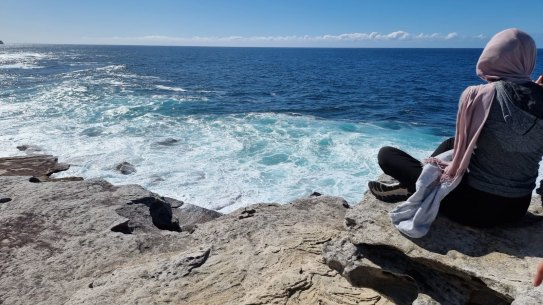 What could be more Austalian than a beach holiday? Ramia Abdo-Sultan’s daughter on their recent getaway.