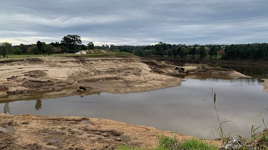 Floods along the Hawkesbury River in March caused erosion to riverbeds and roads, including Cornwallis Road.