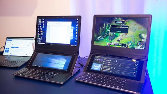 Intel's Honeycomb Glacier laptop prototypes.