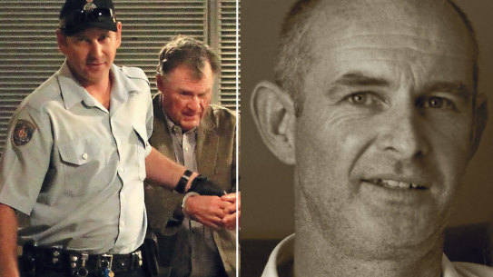 Glen Turner’s killer Ian Turnbull at his trial; Glen Turner.