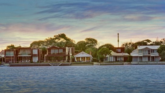 House prices in towns such as Barwon Heads have had a double-digit price drop.