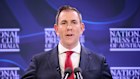 Treasurer Jim Chalmers speaks at the National Press Club on Wednesday.