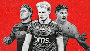 (From left) James O’Connor, Tom Lynagh and Noah Lolesio.