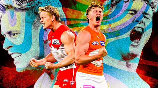 Isaac Heeney and Tom Green