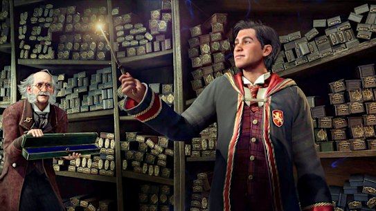 A scene from Hogwarts Legacy.