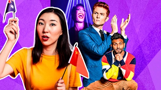 L-R: Jenny Tian, Reuben Kaye, Rhys Nicholson, Nazeem Hussain