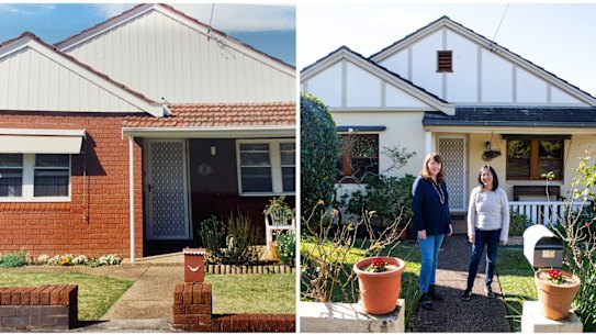 The Penshurst house, 1995 and 2022, bought by friends as a way into the property market.