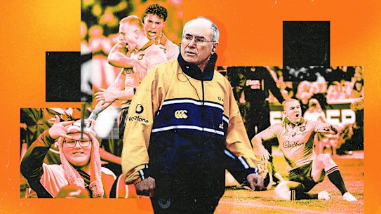 John Howard leading the charge for the Wallabies.