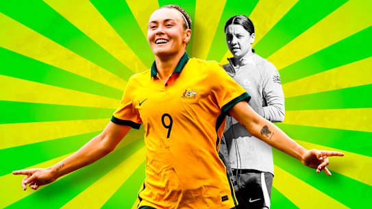 Caitlin Foord and Sam Kerr. 