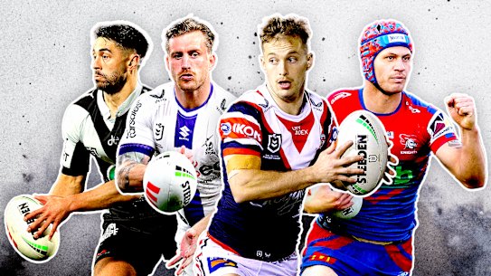 Shaun Johnson, Cameron Munster, Sam Walker and Kalyn Ponga.