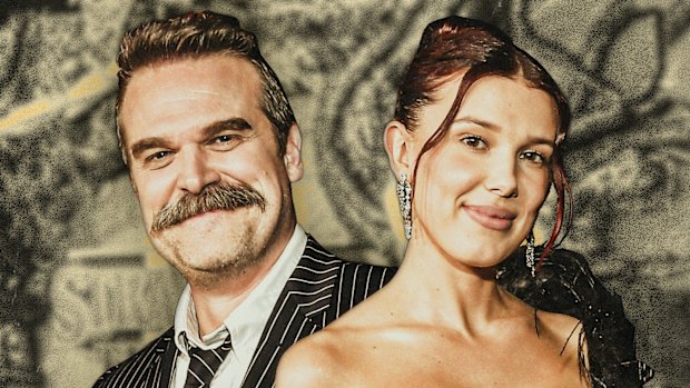 David Harbour and Millie Bobby Brown first met on the set of Netflix’s Stranger Things in 2015 when she was 11 years old. Harbour plays Jim Hopper, who is the adoptive father of Eleven, Brown’s character, in the series.