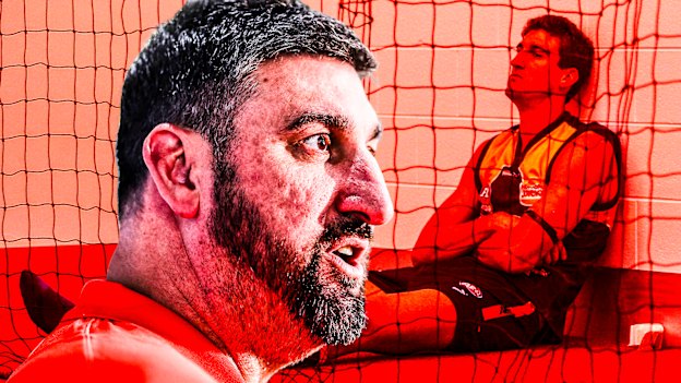 New Swans coach Dean Cox and after the West Coast loss to Sydney in 2005.