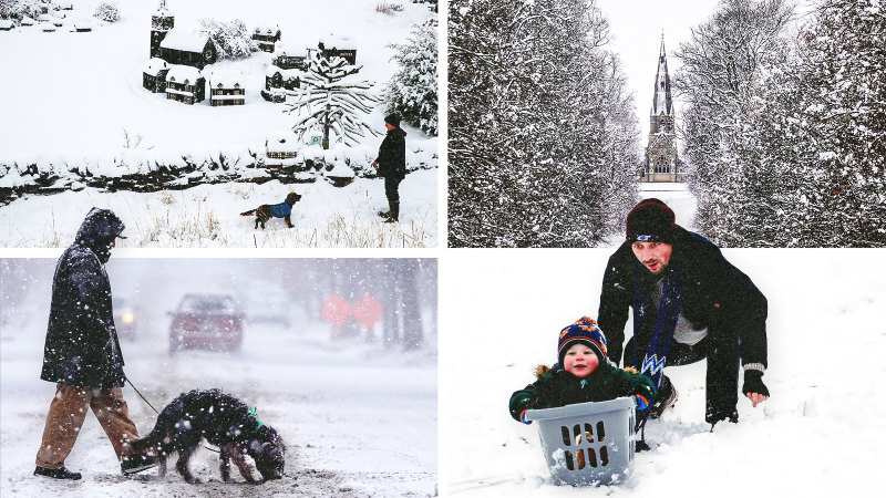 Polar vortex blasts North America and Europe with snow