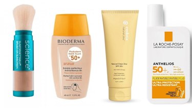Sunscreens by Colorscience, Bioderma, Endota and La Roche-Posay come recommended by Dr Shyamalar Gunatheesan.