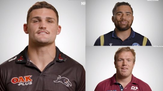 Nathan Cleary in the NRL vaccination ad.