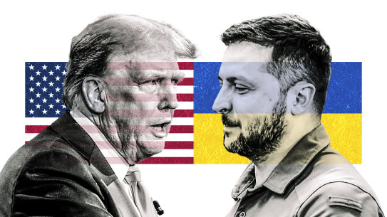 Donald Trump and Volodymyr Zelensky.