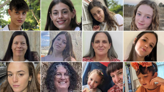 Hostages released on November 25: Noam Or; Alma Or; Hila Rotem Shoshani; Emily Hand; Shiri Weiss; Noga Weiss; Sharon Agivdori; Noam Avigdori; Maya Regev; Shoshan Haran; Yahel and Adi Shohan; Naveh Shohan.   