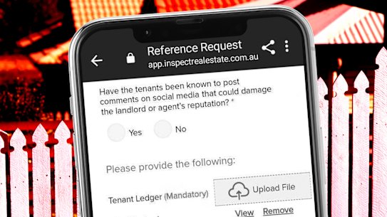 A reference request for a former tenant asked if they have posted about the landlord.