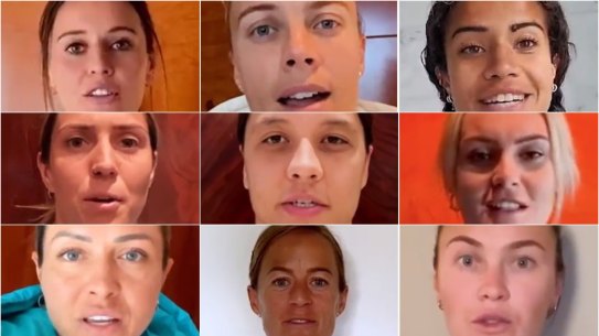 All 23 members of Australia’s World Cup squad participated in the video.