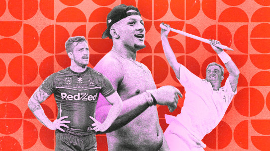 The dad bod squad:  Patrick Mahomes, Shane Warne, Cameron Munster.