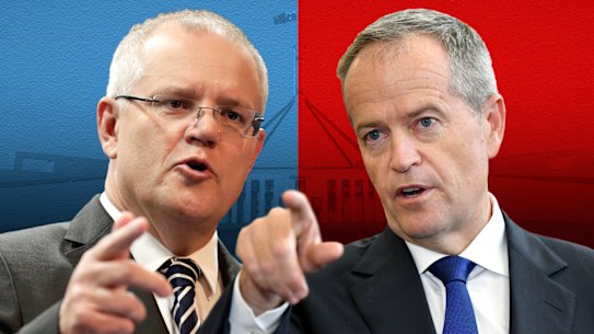 Prime Minister Scott Morrison and former Labor leader Bill Shorten.