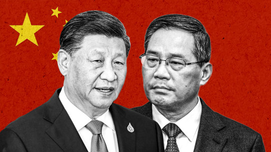 Chinese President Xi Jinping and his right-hand man Li Qiang. 
