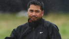 Jason Day in the rain. He now matches a host of luminaries as just the ninth player in the game’s history to be a runner-up at all four majors.