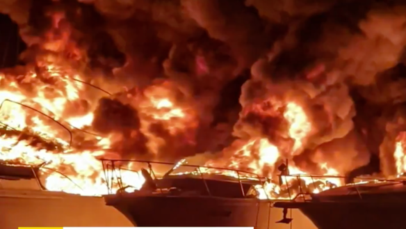 Police say nobody was injured in the blaze.