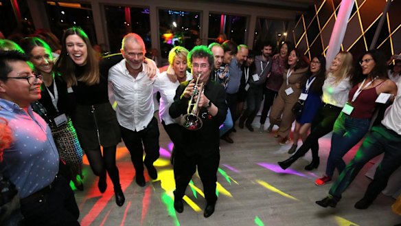 A musician entertains attendees at the 11th C1-inhibitor Deficiency & Angioedema Workshop in Budapest, Hungary.