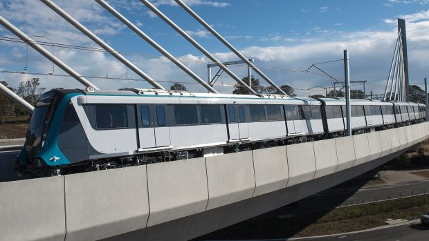 The metro line includes a 4.5-kilometre viaduct and cable-stayed bridge.