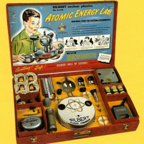 Gilbert's "Atomic Energy Lab" toy from the 1950s contained actual uranium.