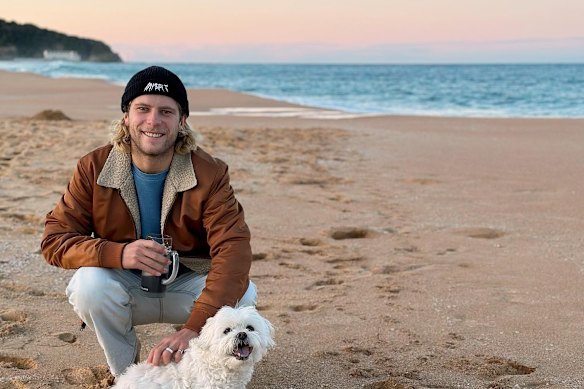 Andre de Ruyter, 27, was attacked by what is believed to be a bull shark at North Steyne Beach at Manly.