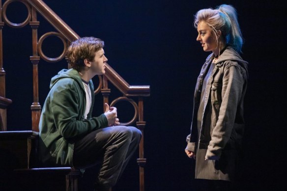 Gillian Cosgriff, right, stars as Delphi Diggory in Harry Potter and the Cursed Child.