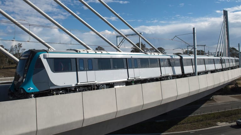 The metro line includes a 4.5-kilometre viaduct and cable-stayed bridge.